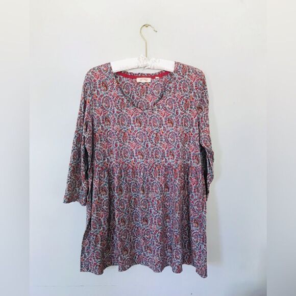 Fat Face Hailee Country Paisley Longline Top - size 12 - Picture 2 of 7